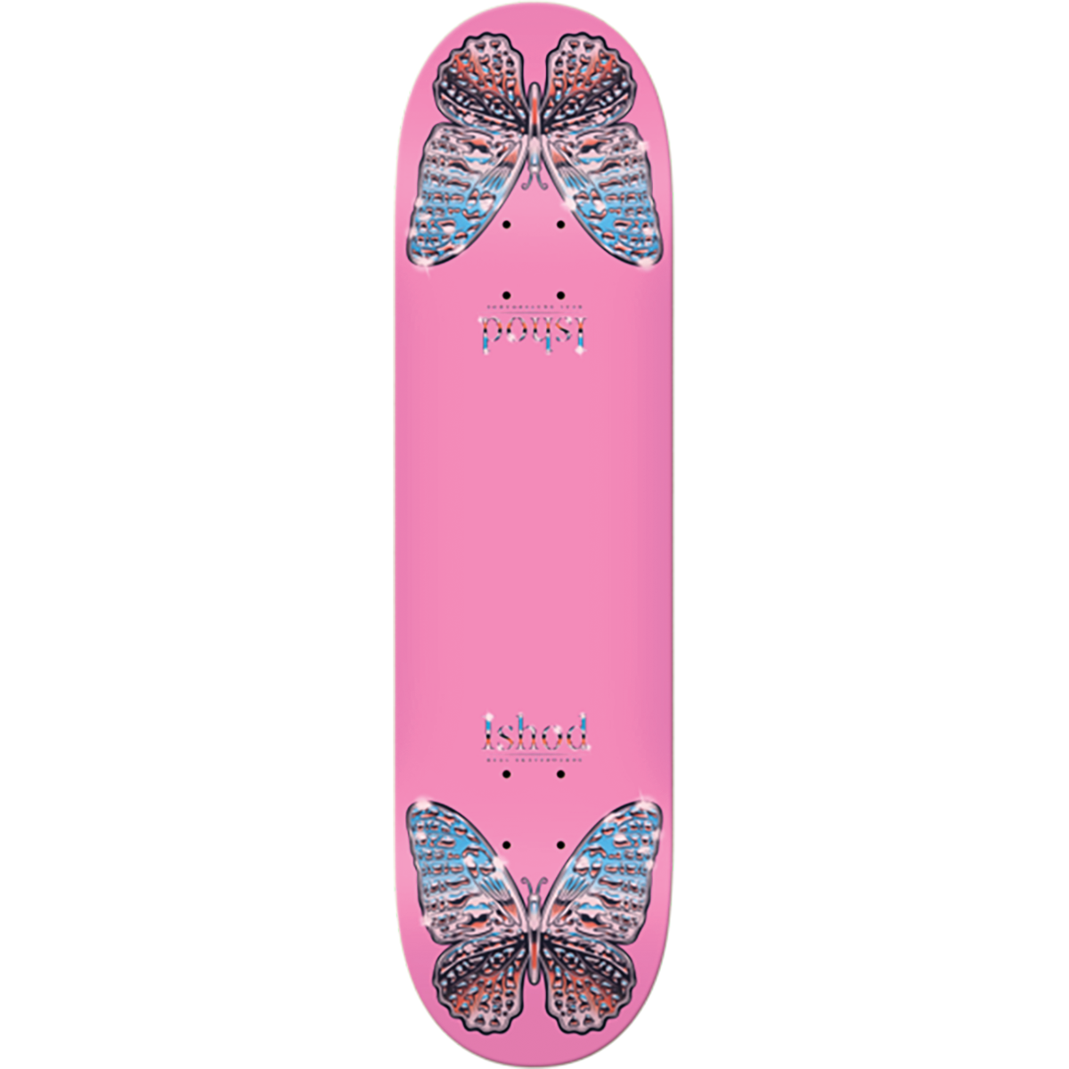 Real Skateboards Ishod Wair Mariposa Chrome Twin Tail Pink (8.25)